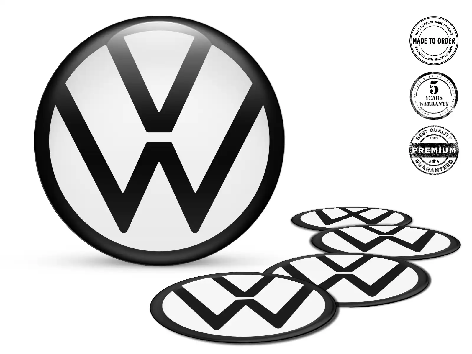VW Pegatinas de Cúpula Edición Emblemas Resina Personalizados